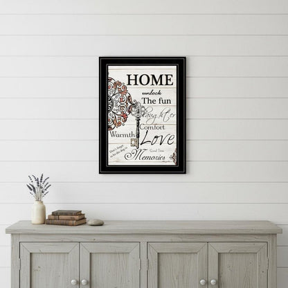 Home or Laughter 2 Black Framed Print Wall Art HomeRoots
