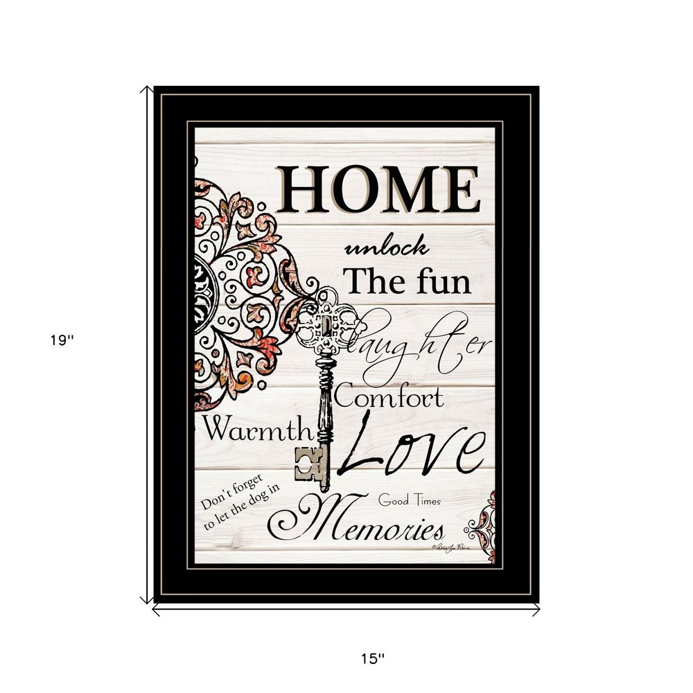 Home or Laughter 2 Black Framed Print Wall Art HomeRoots