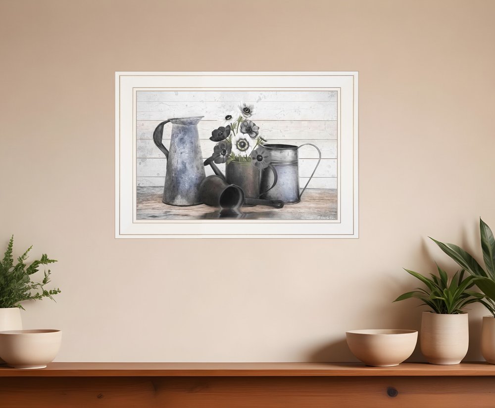 Floral Farmhouse I 1 White Framed Print Wall Art HomeRoots