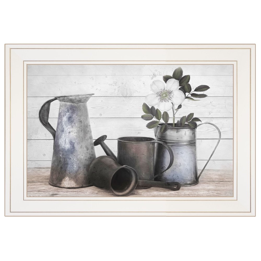 Floral Farmhouse II 1 White Framed Print Wall Art HomeRoots