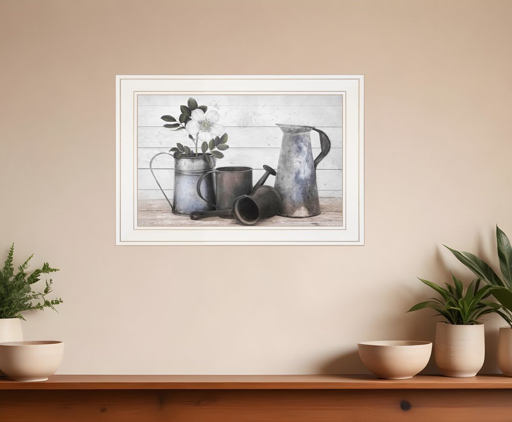 Floral Farmhouse II 1 White Framed Print Wall Art HomeRoots