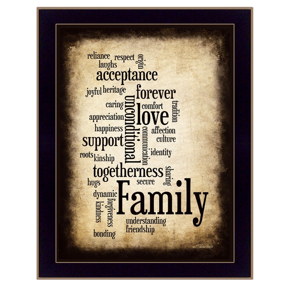 Family 11 Black Framed Print Wall Art HomeRoots