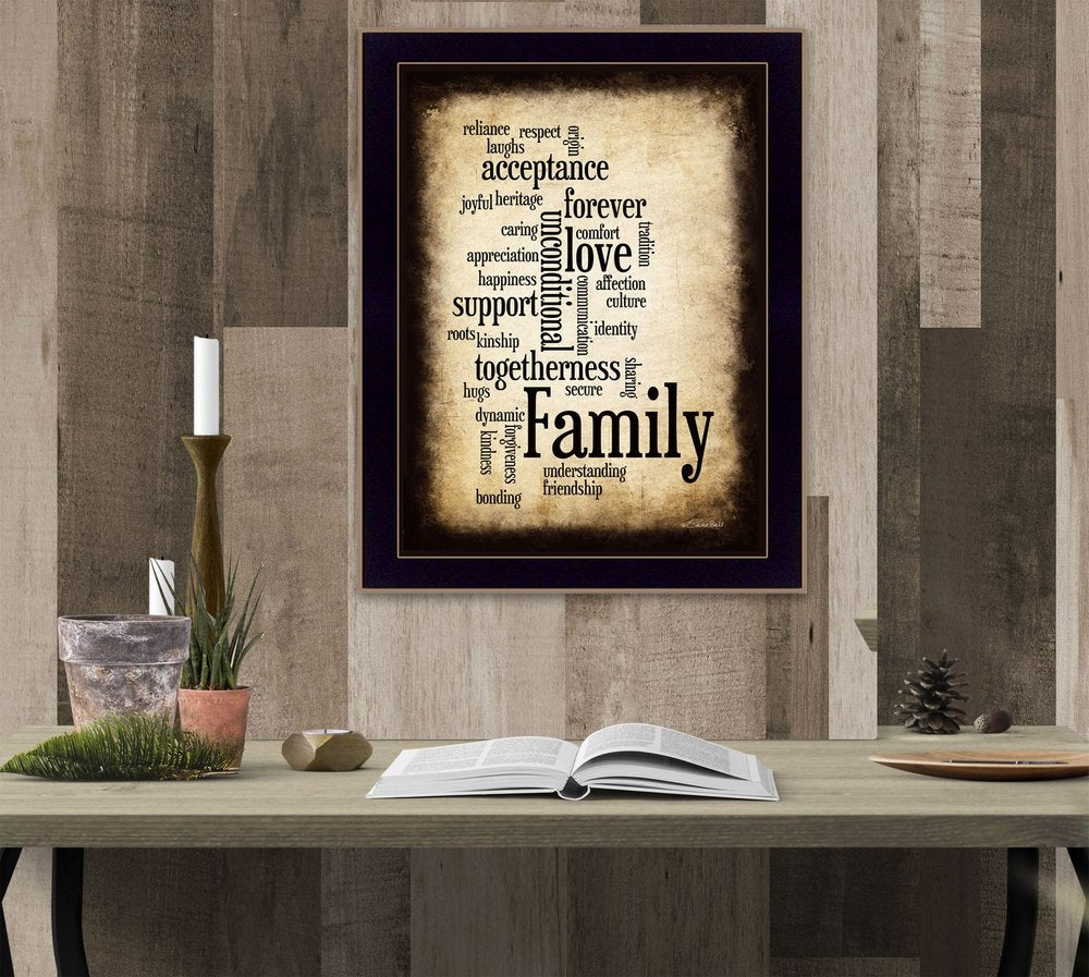 Family 11 Black Framed Print Wall Art HomeRoots