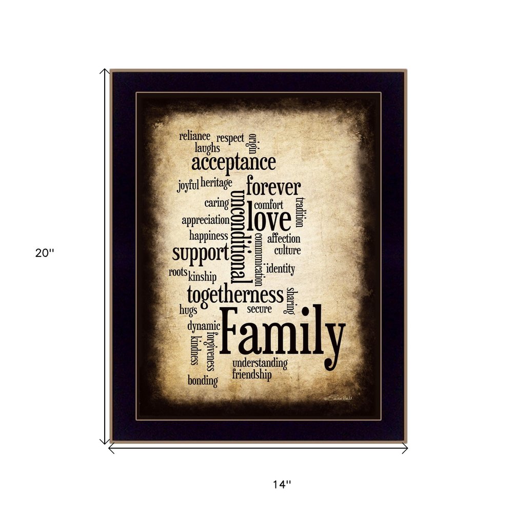 Family 11 Black Framed Print Wall Art HomeRoots