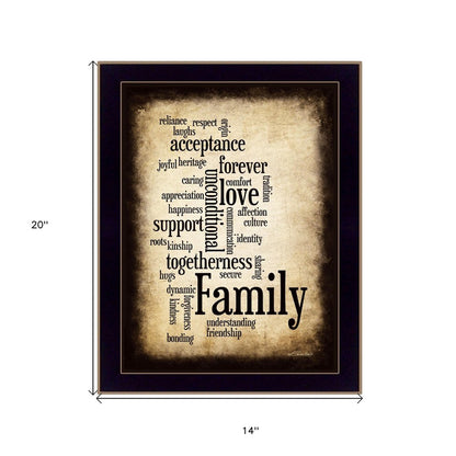 Family 11 Black Framed Print Wall Art HomeRoots