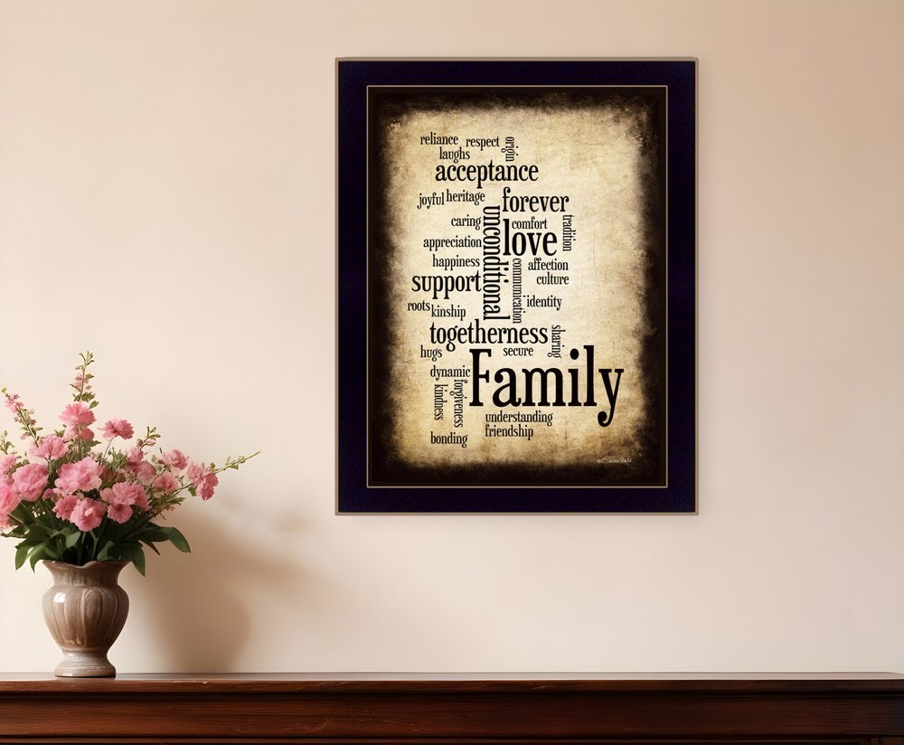 Family 11 Black Framed Print Wall Art HomeRoots