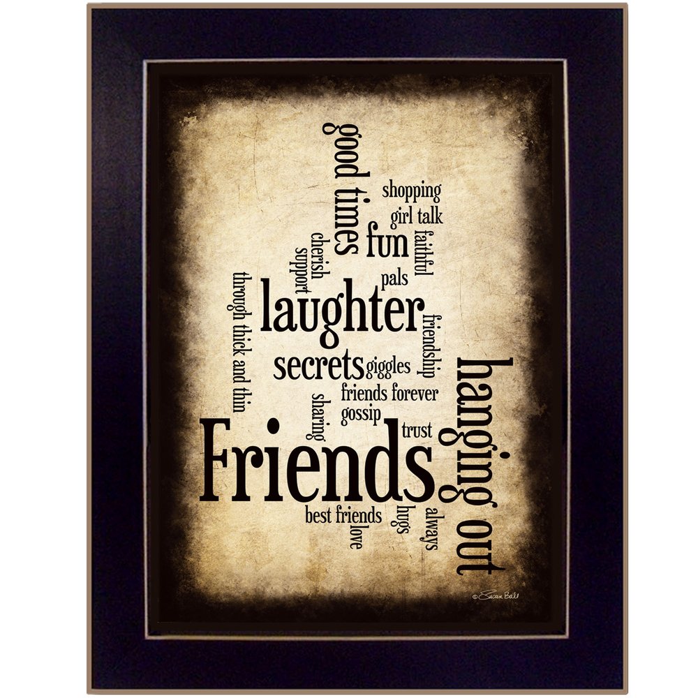 Friends 4 Black Framed Print Wall Art HomeRoots