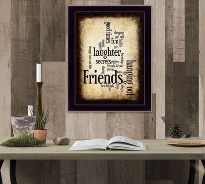 Friends 4 Black Framed Print Wall Art HomeRoots