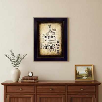 Friends 4 Black Framed Print Wall Art HomeRoots
