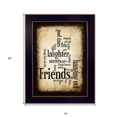 Friends 4 Black Framed Print Wall Art HomeRoots
