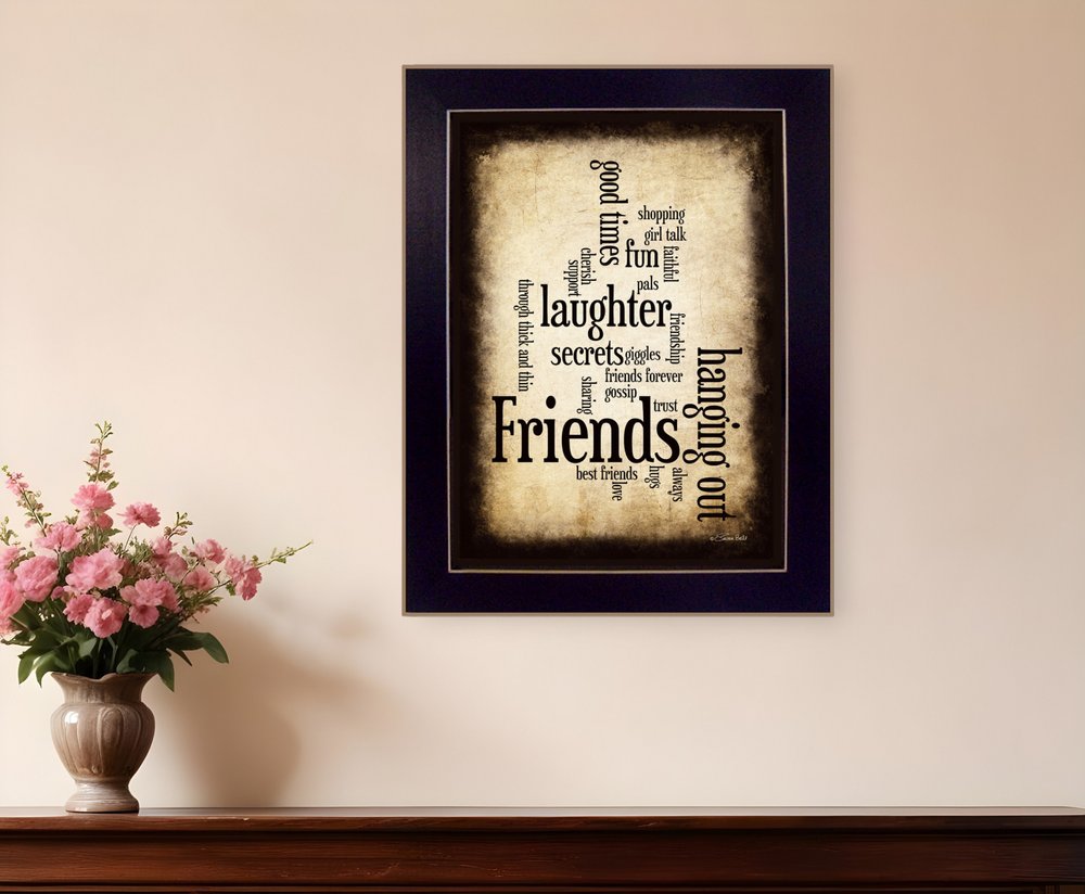 Friends 4 Black Framed Print Wall Art HomeRoots