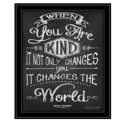 When You Are Kind Black Framed Print Wall Art HomeRoots
