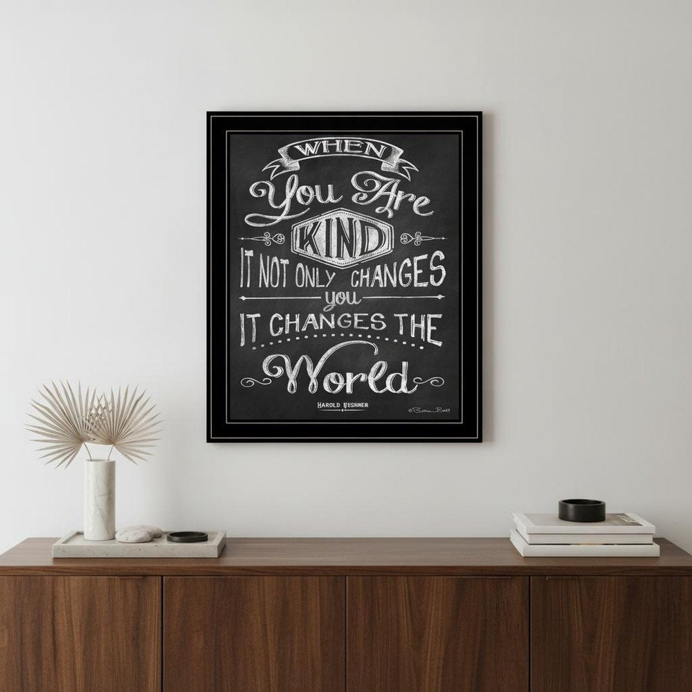 When You Are Kind Black Framed Print Wall Art HomeRoots