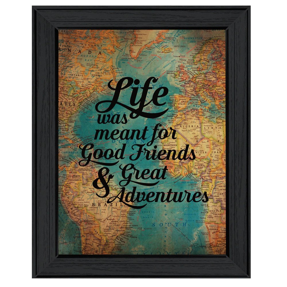 Good Friends 1 Black Framed Print Wall Art HomeRoots