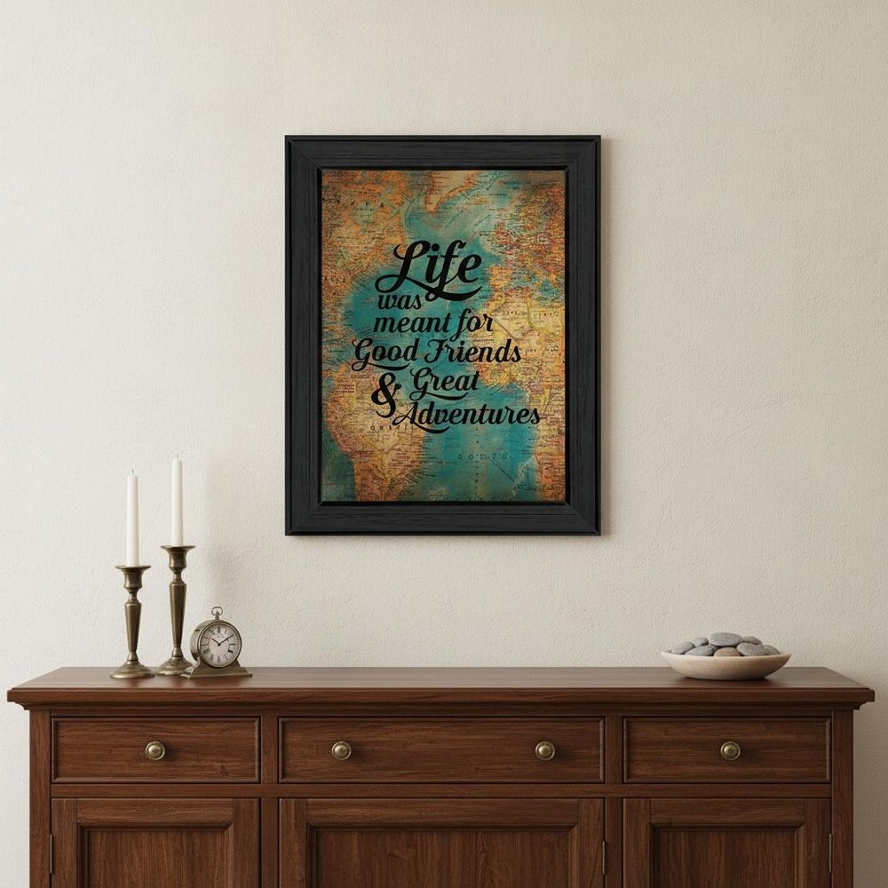 Good Friends 1 Black Framed Print Wall Art HomeRoots