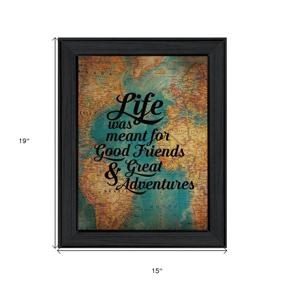 Good Friends 1 Black Framed Print Wall Art HomeRoots