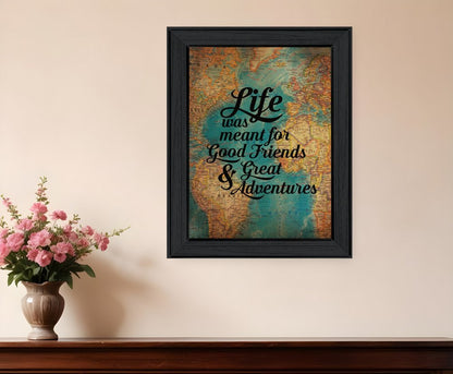Good Friends 1 Black Framed Print Wall Art HomeRoots