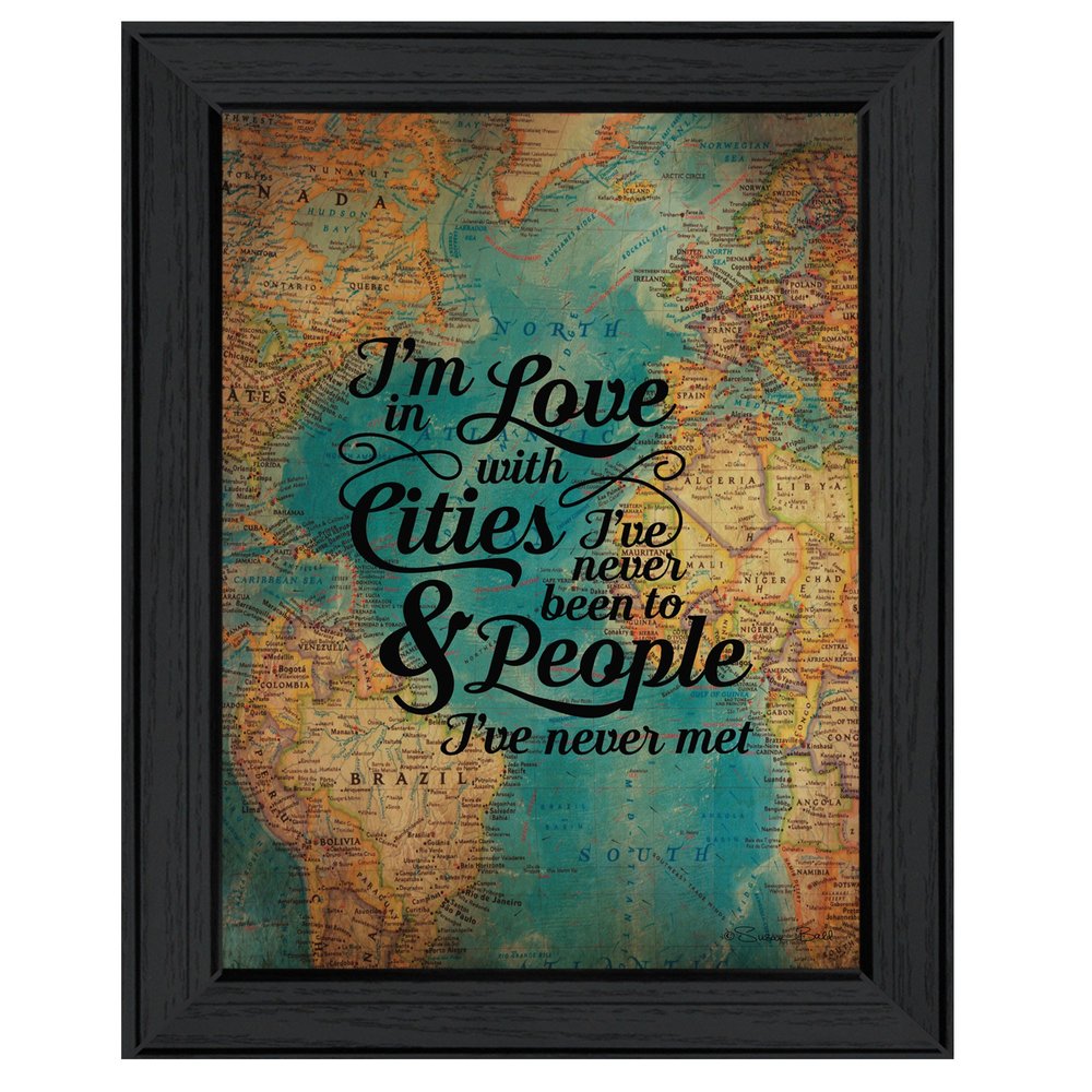 Cities and People Black Framed Print Wall Art HomeRoots