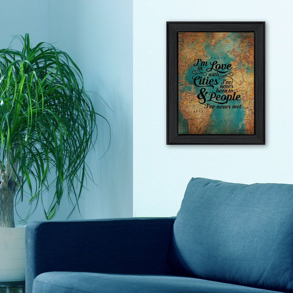 Cities and People Black Framed Print Wall Art HomeRoots