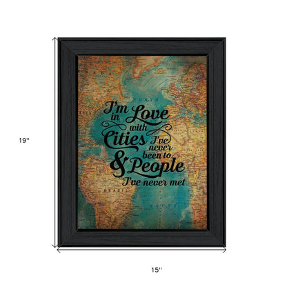 Cities and People Black Framed Print Wall Art HomeRoots