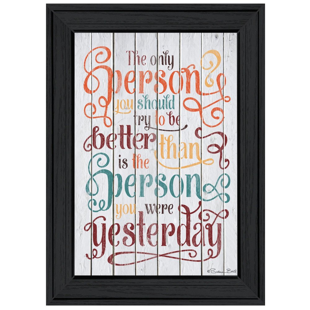 The Only Person 1 Black Framed Print Wall Art HomeRoots