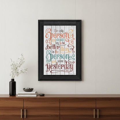 The Only Person 1 Black Framed Print Wall Art HomeRoots