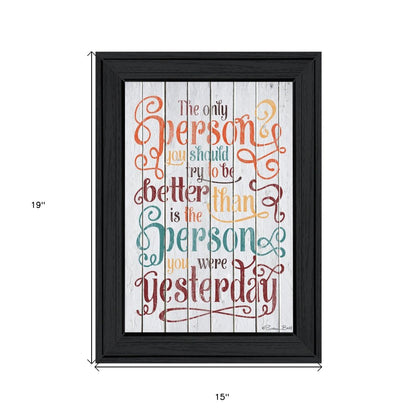 The Only Person 1 Black Framed Print Wall Art HomeRoots