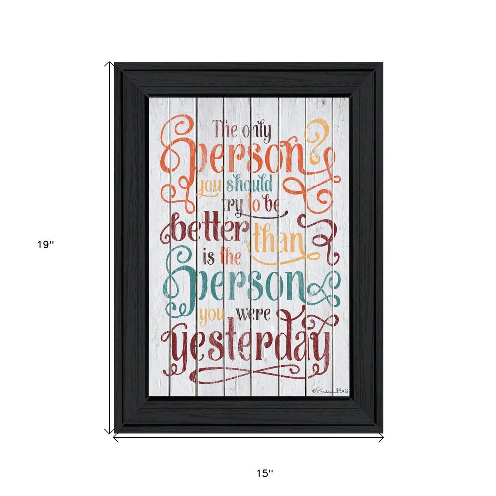 The Only Person 1 Black Framed Print Wall Art HomeRoots