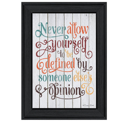 Never Allow Yourself Black Framed Print Wall Art HomeRoots
