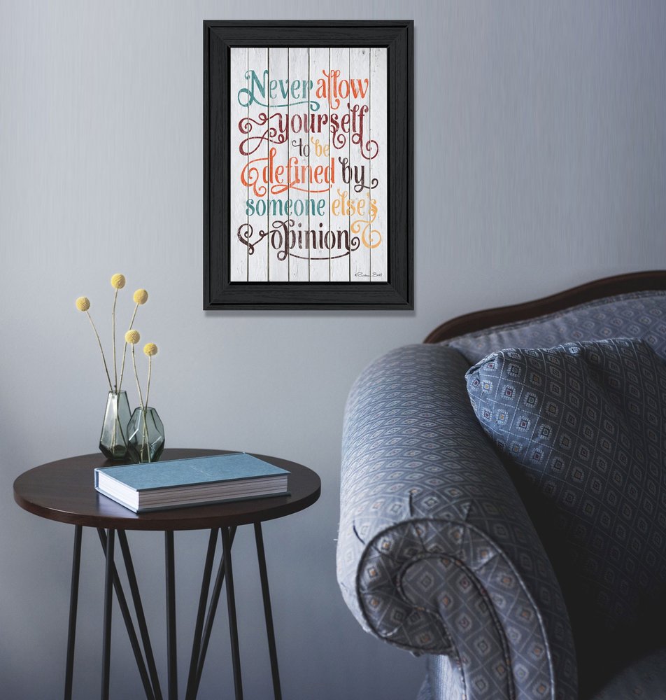 Never Allow Yourself Black Framed Print Wall Art HomeRoots