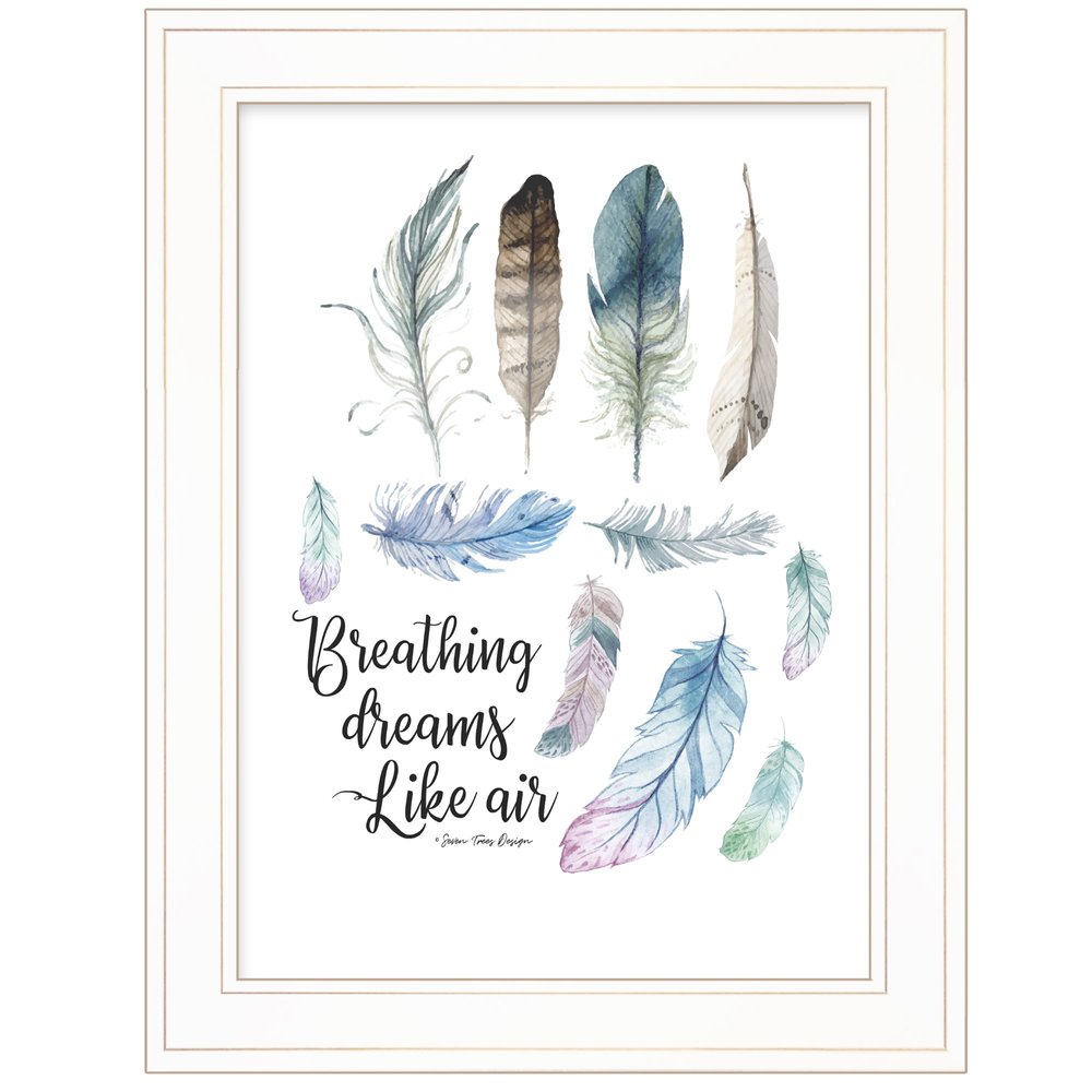 Breathing Dreams Like Air 1 White Framed Print Wall Art HomeRoots
