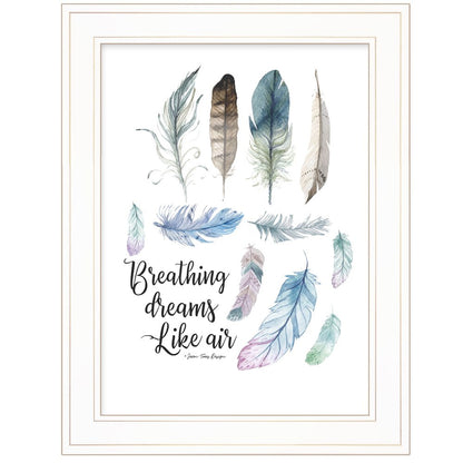 Breathing Dreams Like Air 1 White Framed Print Wall Art HomeRoots
