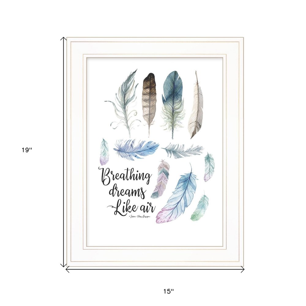 Breathing Dreams Like Air 1 White Framed Print Wall Art HomeRoots