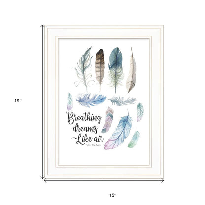 Breathing Dreams Like Air 1 White Framed Print Wall Art HomeRoots