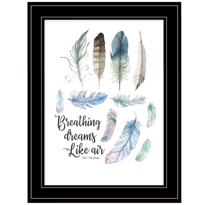 Breathing Dreams Like Air 2 Black Framed Print Wall Art HomeRoots