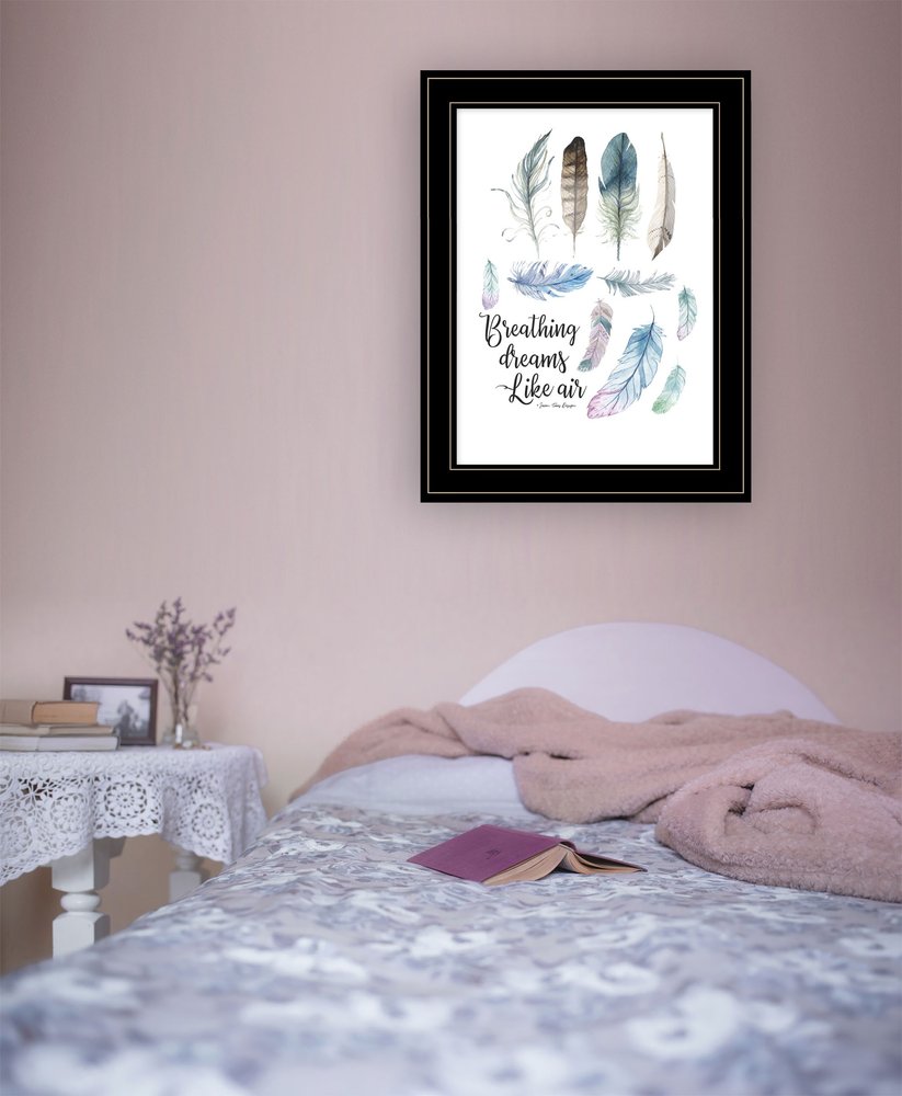 Breathing Dreams Like Air 2 Black Framed Print Wall Art HomeRoots
