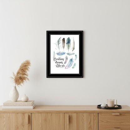 Breathing Dreams Like Air 2 Black Framed Print Wall Art HomeRoots