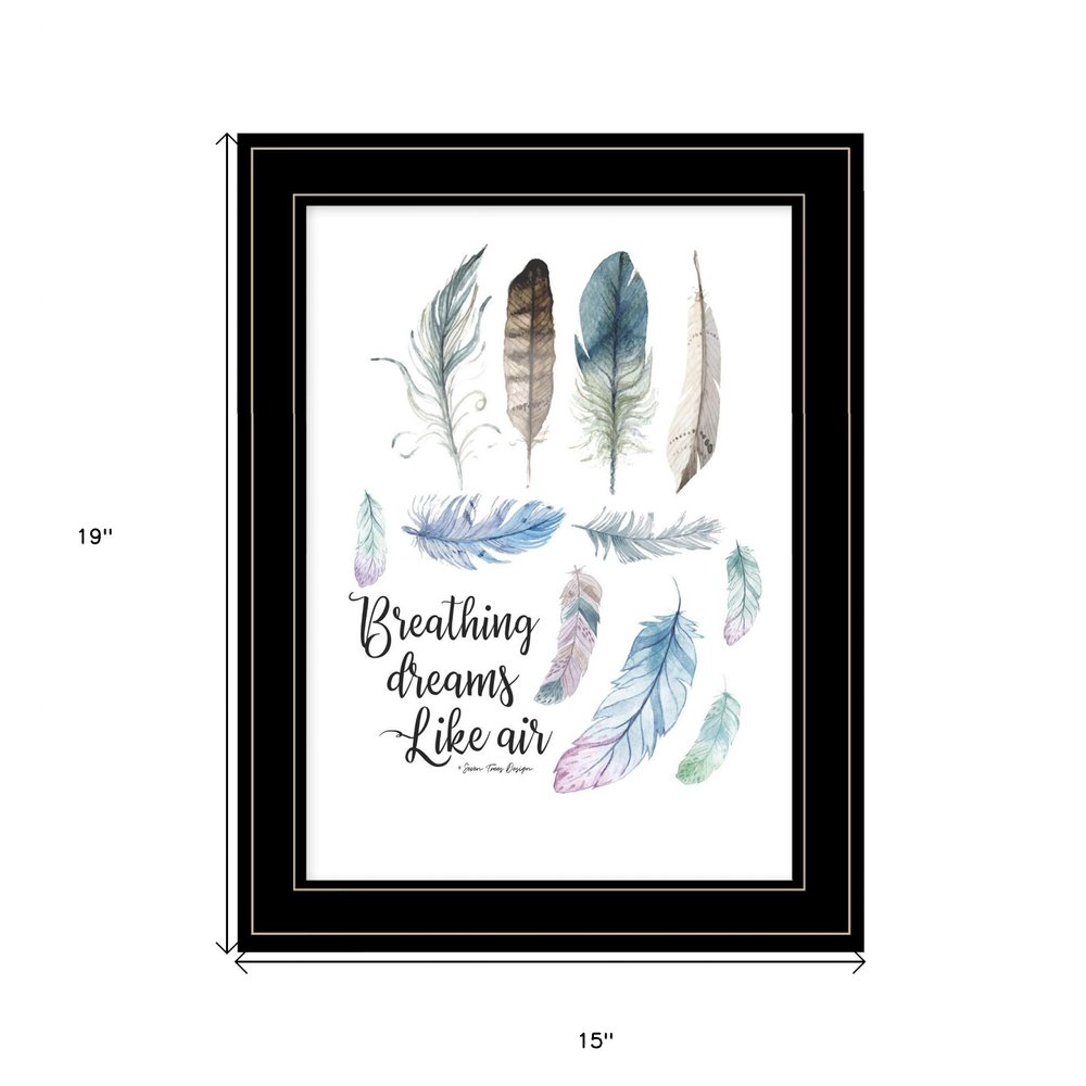Breathing Dreams Like Air 2 Black Framed Print Wall Art HomeRoots