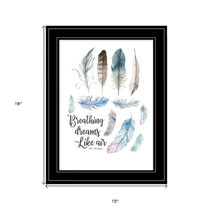 Breathing Dreams Like Air 2 Black Framed Print Wall Art HomeRoots