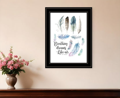 Breathing Dreams Like Air 2 Black Framed Print Wall Art HomeRoots