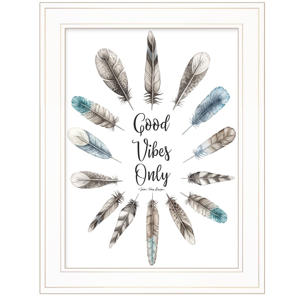 Good Vibes Only 1 White Framed Print Wall Art HomeRoots
