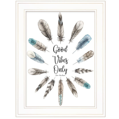 Good Vibes Only 1 White Framed Print Wall Art HomeRoots