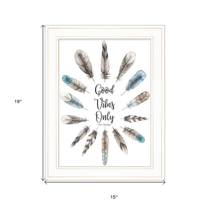 Good Vibes Only 1 White Framed Print Wall Art HomeRoots
