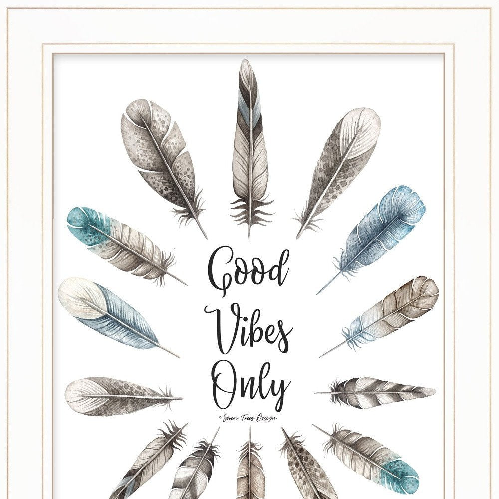 Good Vibes Only 1 White Framed Print Wall Art HomeRoots