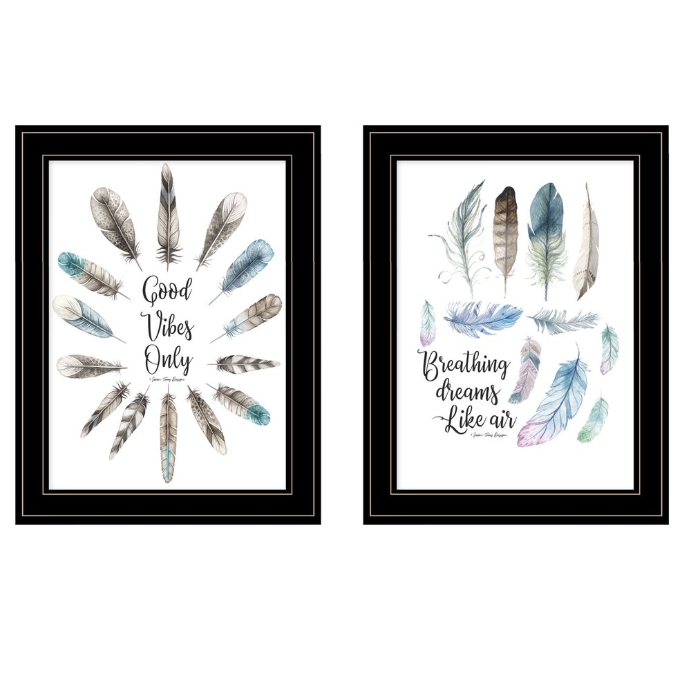 Good Vibes Only 2 Black Framed Print Wall Art HomeRoots