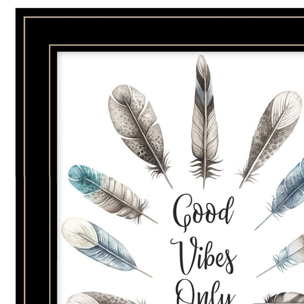 Good Vibes Only 2 Black Framed Print Wall Art HomeRoots