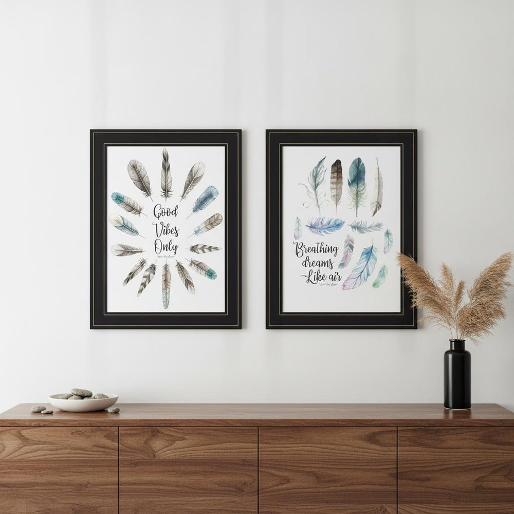 Good Vibes Only 2 Black Framed Print Wall Art HomeRoots