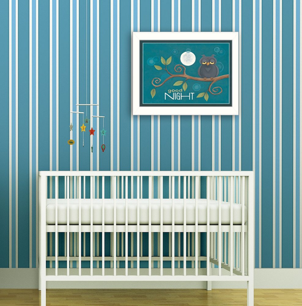 Good Night White Framed Print Wall Art HomeRoots