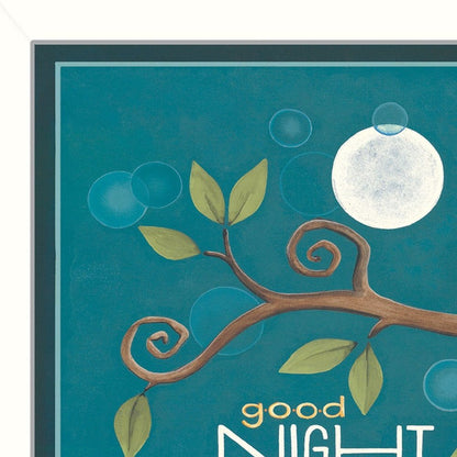 Good Night White Framed Print Wall Art HomeRoots