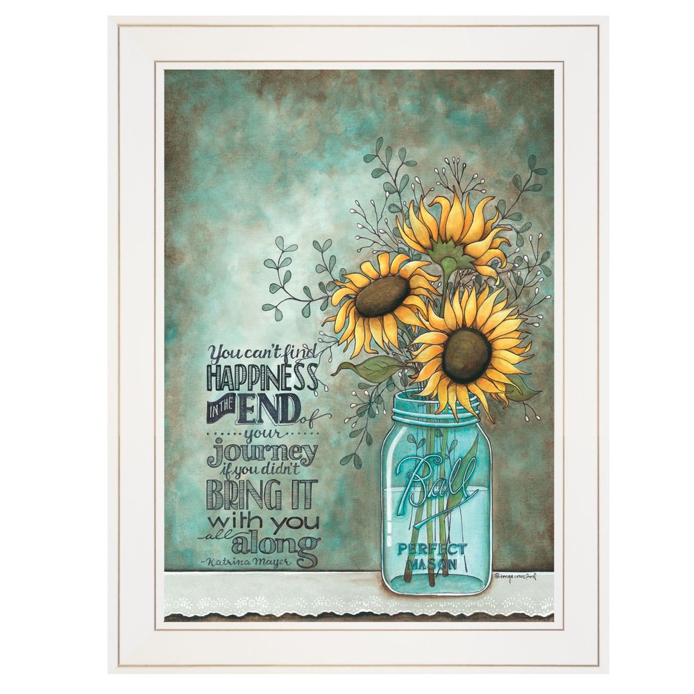 All Along 1 White Framed Print Wall Art HomeRoots